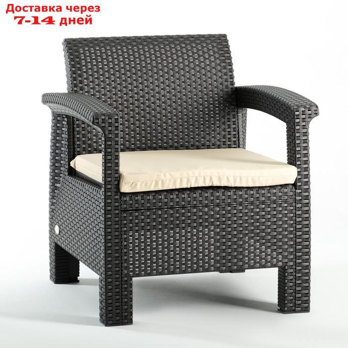 Набор мебели "Калифорния" 3 предмета: 2 кресла, стол, цвет шоколад - фото 6 - id-p209296372