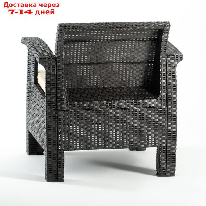 Набор мебели "Калифорния" 3 предмета: 2 кресла, стол, цвет шоколад - фото 8 - id-p209296372