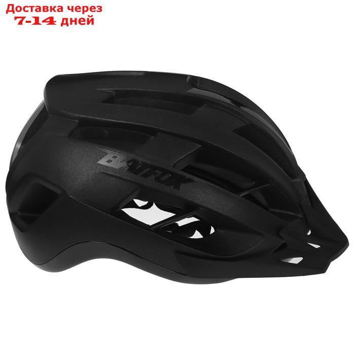 Шлем велосипедиста BATFOX, размер 58-60CM, H588, цвет чёрный - фото 3 - id-p209301306