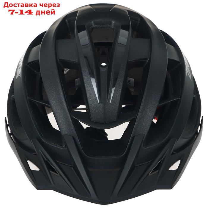 Шлем велосипедиста BATFOX, размер 58-60CM, H588, цвет чёрный - фото 4 - id-p209301306