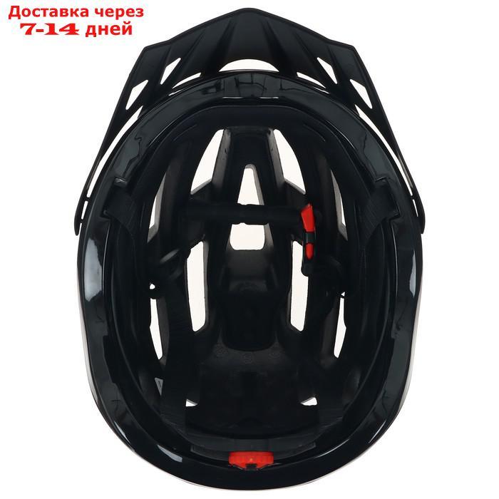 Шлем велосипедиста BATFOX, размер 58-60CM, H588, цвет чёрный - фото 7 - id-p209301306