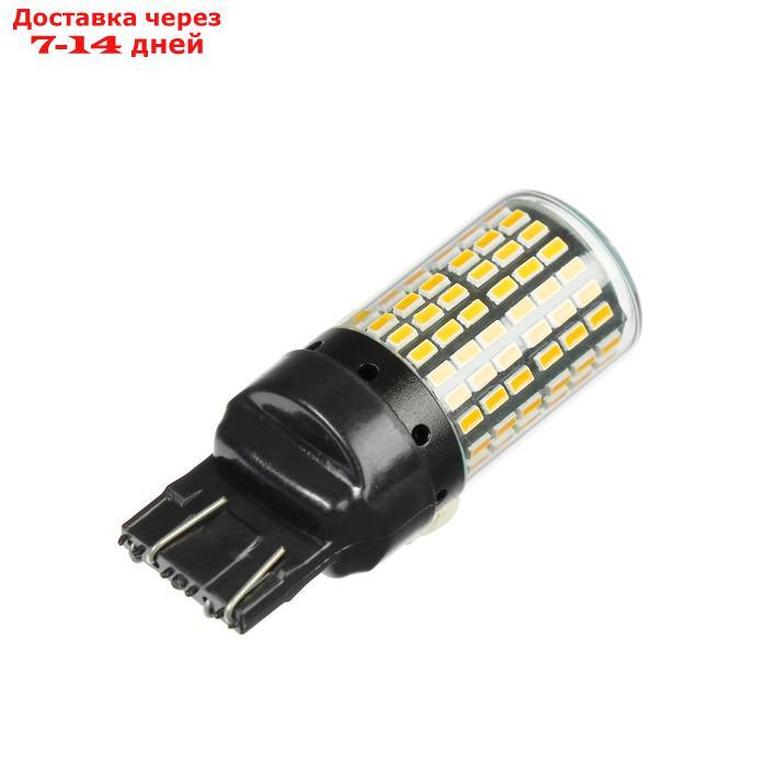 Автолампа светодиодная WY21W, 144 SMD, 12 В, свет оранжевый - фото 2 - id-p209298349