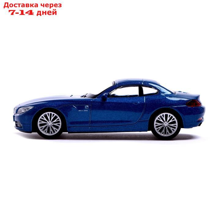 Машина металлическая BMW Z4, 1:43, цвет синий - фото 2 - id-p209302313