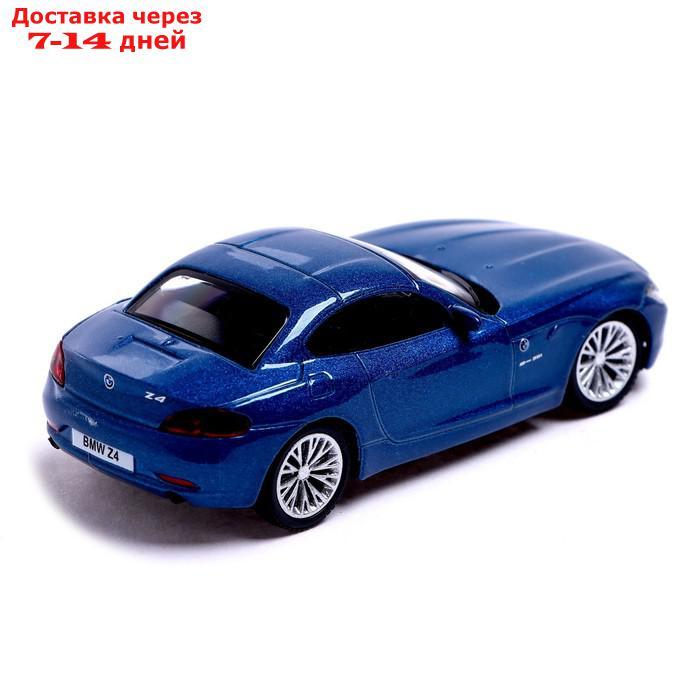 Машина металлическая BMW Z4, 1:43, цвет синий - фото 3 - id-p209302313