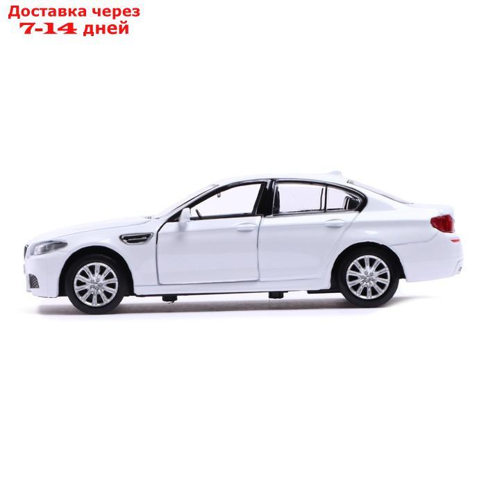 Машина металлическая BMW M5, 1:32, открываются двери, инерция, цвет белый - фото 2 - id-p209302315