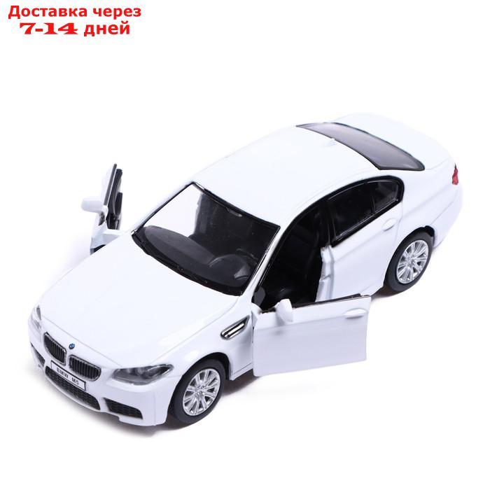 Машина металлическая BMW M5, 1:32, открываются двери, инерция, цвет белый - фото 3 - id-p209302315