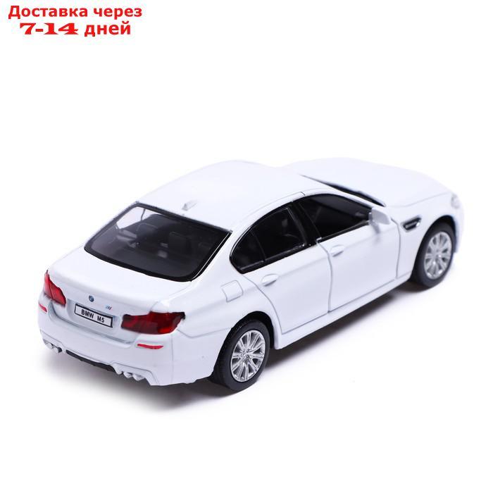 Машина металлическая BMW M5, 1:32, открываются двери, инерция, цвет белый - фото 4 - id-p209302315