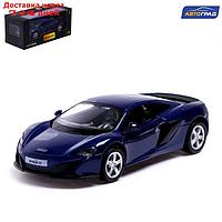 Машина металлическая MCLAREN 650S, 1:32, открываются двери, инерция, цвет синий