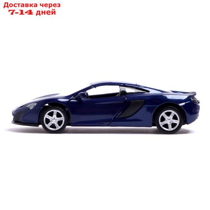 Машина металлическая MCLAREN 650S, 1:32, открываются двери, инерция, цвет синий - фото 2 - id-p209302317