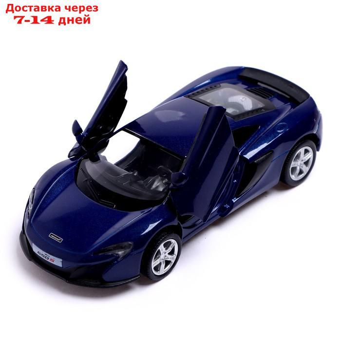 Машина металлическая MCLAREN 650S, 1:32, открываются двери, инерция, цвет синий - фото 3 - id-p209302317