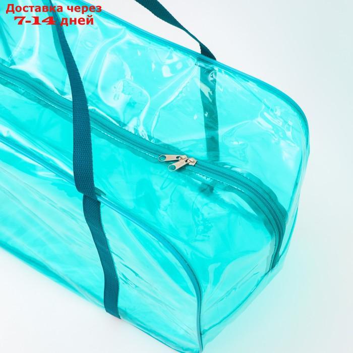 Набор сумок в роддом, 3 шт., цветной ПВХ, цвет бирюзовый - фото 5 - id-p209303301