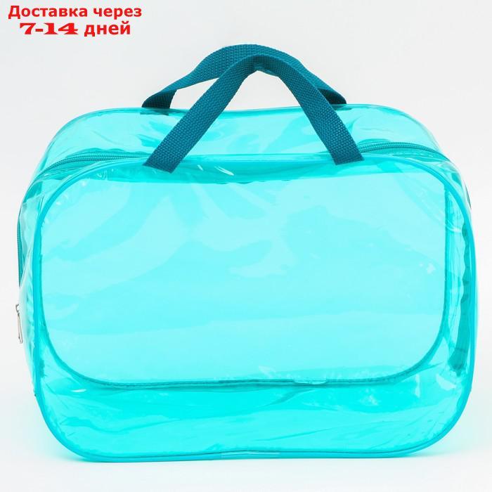 Набор сумок в роддом, 3 шт., цветной ПВХ, цвет бирюзовый - фото 7 - id-p209303301