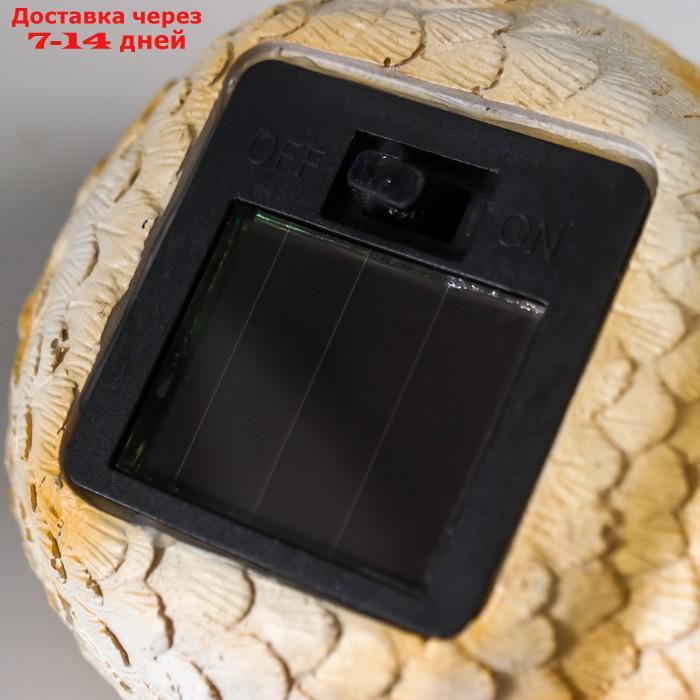 Сувенир настенный полистоун свет "Совёнок на ветке" от солнечной батареи 8х7,5х10 см - фото 3 - id-p209306302