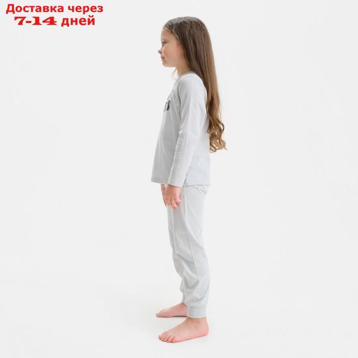 Пижама детская (джемпер, брюки) KAFTAN Sister, р.32 (110-116), серый - фото 3 - id-p209303315