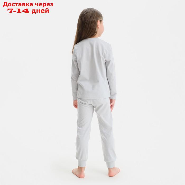 Пижама детская (джемпер, брюки) KAFTAN Sister, р.32 (110-116), серый - фото 4 - id-p209303315