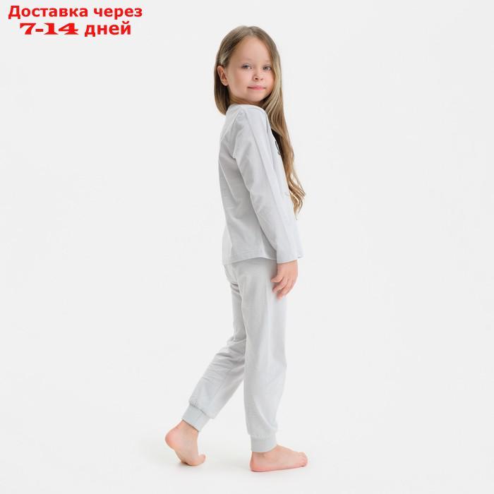 Пижама детская (джемпер, брюки) KAFTAN Sister, р.32 (110-116), серый - фото 6 - id-p209303315