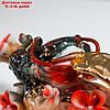 Нэцке керамика "Две жабы на ветке сакуры" 8х6,5х16 см, фото 4