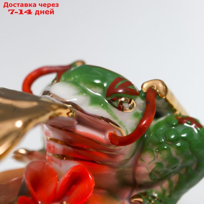 Нэцке керамика "Две жабы на ветке сакуры" 8х6,5х16 см - фото 5 - id-p209304311