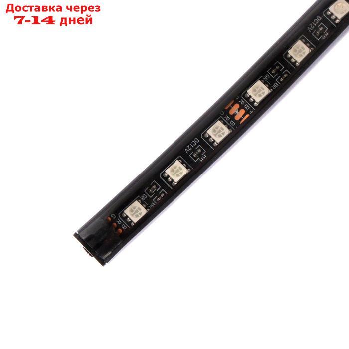 Подсветка салона 18 LED-5050, 32 см, пульт, светомузыка, мультисвет RGB, 4 шт - фото 4 - id-p209294431