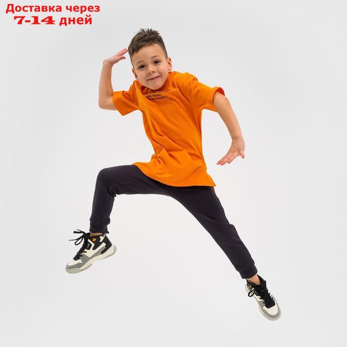 Футболка детская KAFTAN "Trendy" р.32 (110-116), оранжевый - фото 8 - id-p209303369
