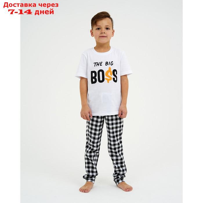 Пижама детская (футболка, брюки) KAFTAN "Boss" р.30 (98-104) - фото 2 - id-p209298444