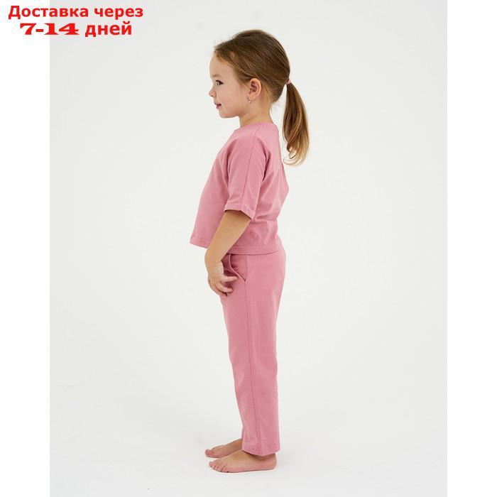 Пижама (футболка, брюки) KAFTAN "Pink" рост 122-128 (34) - фото 4 - id-p209298445