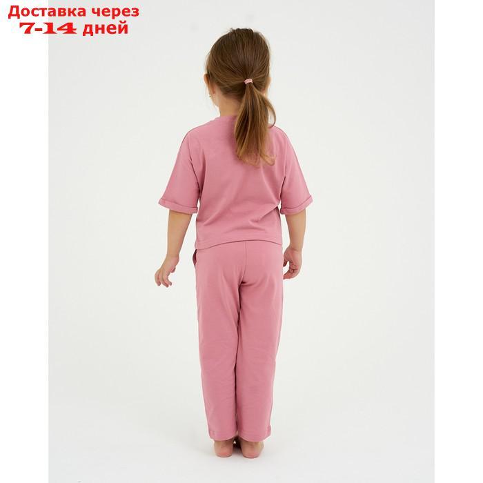 Пижама (футболка, брюки) KAFTAN "Pink" рост 122-128 (34) - фото 5 - id-p209298445