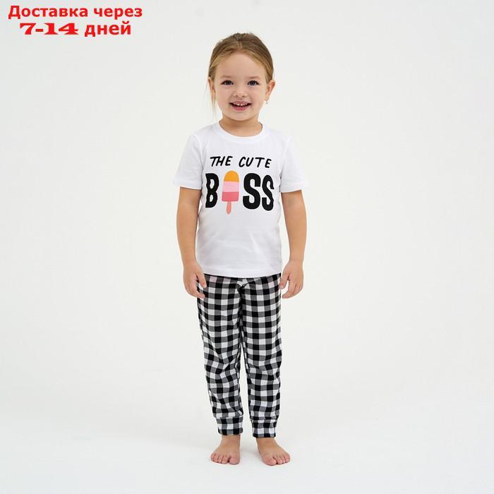 Пижама (футболка, брюки) KAFTAN "Boss" рост 122-128 (34) - фото 1 - id-p209298456