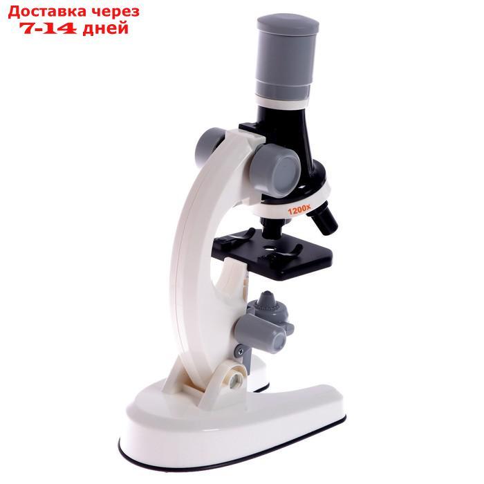 Микроскоп детский "Юный ботаник" кратность х100, х400, х1200, белый, подсветка - фото 6 - id-p209294512