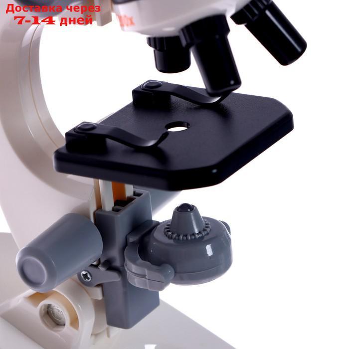 Микроскоп детский "Юный ботаник" кратность х100, х400, х1200, белый, подсветка - фото 8 - id-p209294512