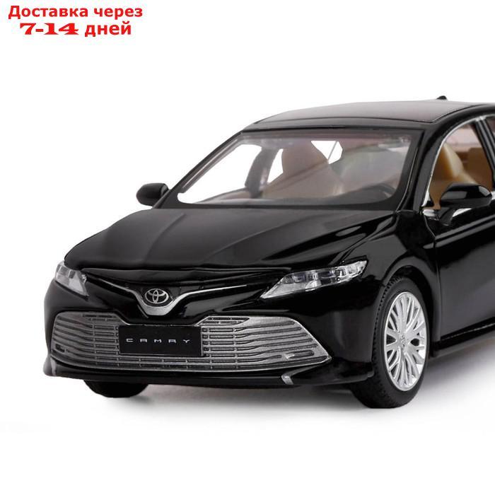 Машина металлическая Toyota Camry, 1:32,инерц, световые и звуковые эффекты, открываются двери, цвет чёрный - фото 2 - id-p209304405