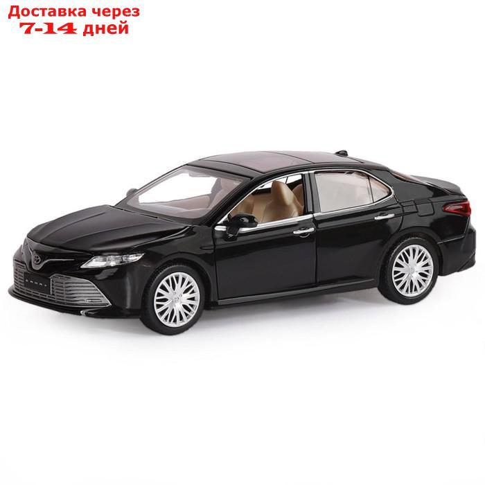 Машина металлическая Toyota Camry, 1:32,инерц, световые и звуковые эффекты, открываются двери, цвет чёрный - фото 4 - id-p209304405