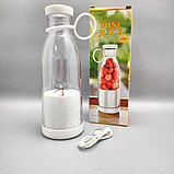 Портативный ручной бутылка-блендер для смузи Mini JuiceА-578, 420 ml  Зеленый, фото 6