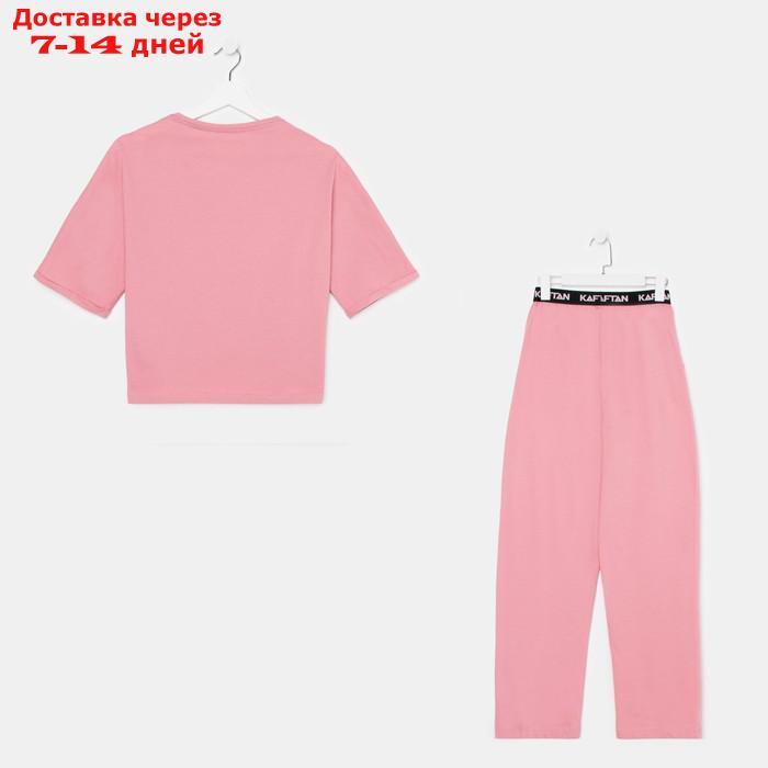 Пижама женская (футболка и брюки) KAFTAN "Pink" р. 40-42 - фото 6 - id-p209300443