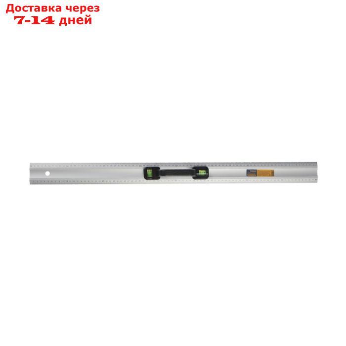 Линейка-уровень TUNDRA, металлическая, пластиковая ручка, 2 глазка, 800 мм - фото 2 - id-p209297487