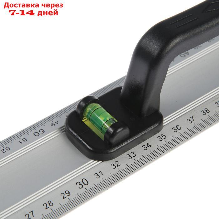 Линейка-уровень TUNDRA, металлическая, пластиковая ручка, 2 глазка, 800 мм - фото 3 - id-p209297487
