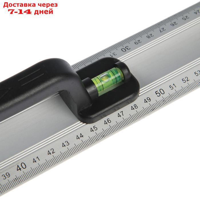 Линейка-уровень TUNDRA, металлическая, пластиковая ручка, 2 глазка, 800 мм - фото 4 - id-p209297487