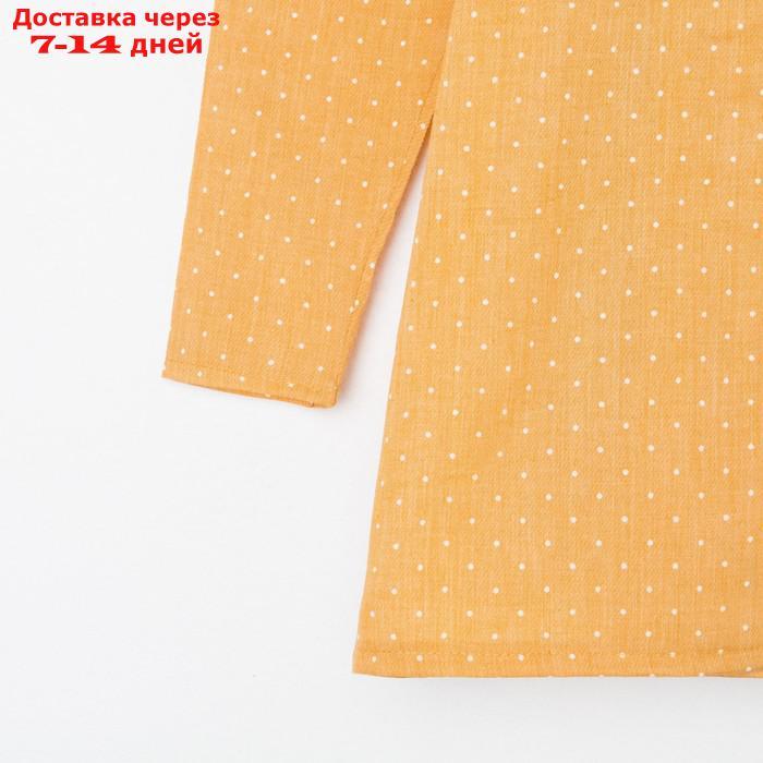 Платье детское MINAKU: Cotton collection цвет горчица, рост 128 - фото 2 - id-p209304437
