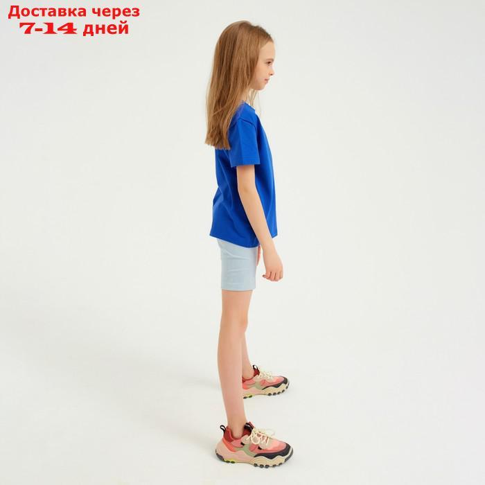 Шорты (велосипедки) детские MINAKU: Casual Collection KIDS цвет голубой, рост 122 - фото 5 - id-p209304440