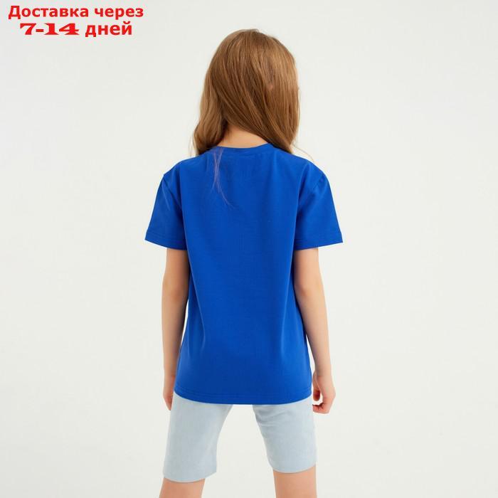 Шорты (велосипедки) детские MINAKU: Casual Collection KIDS цвет голубой, рост 152 - фото 3 - id-p209304441