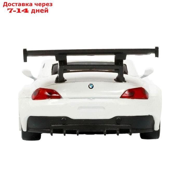 Машина металлическая BMW Z4 GT3 1:38, инерция, открываются двери, цвет белый - фото 5 - id-p209296513