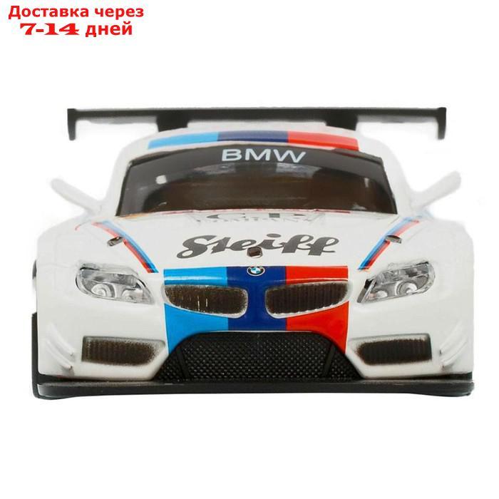 Машина металлическая BMW Z4 GT3 1:38, инерция, открываются двери, цвет белый - фото 7 - id-p209296513
