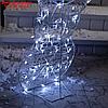 Фигура светодиодная "Радостный снеговик" 90х65 см, 100 LED, 31V, БЕЛЫЙ, фото 4