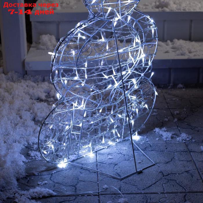 Фигура светодиодная "Снеговичок" 88х47 см, 100 LED, 31V, БЕЛЫЙ - фото 3 - id-p209292313