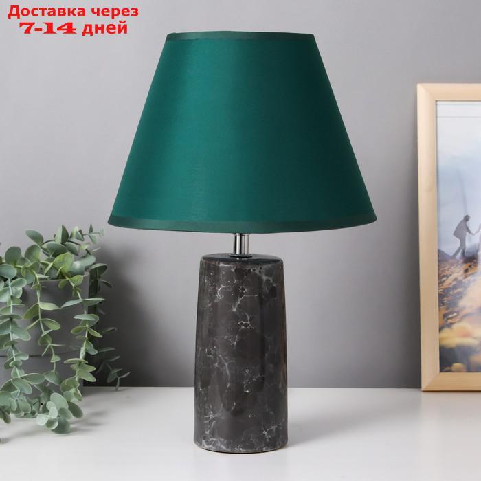 Лампа настольная "Зеленый мрамор" Е14 1х40Вт зеленый 23х23х35 см - фото 2 - id-p209294570