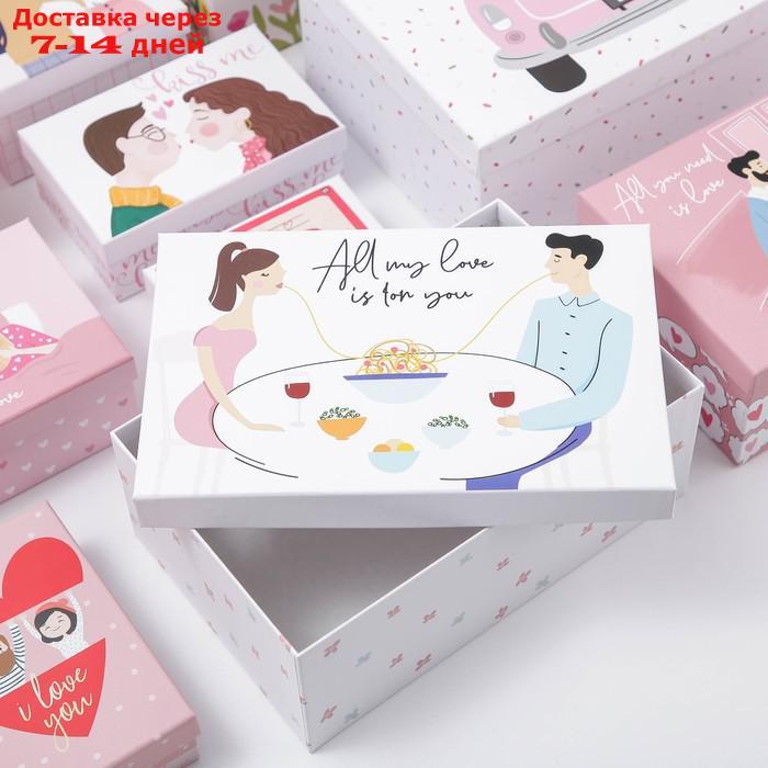 Набор подарочных коробок 10 в 1 "LOVE", 12 × 7 × 4 - 32.5 × 20 × 12.5 см - фото 5 - id-p209300503