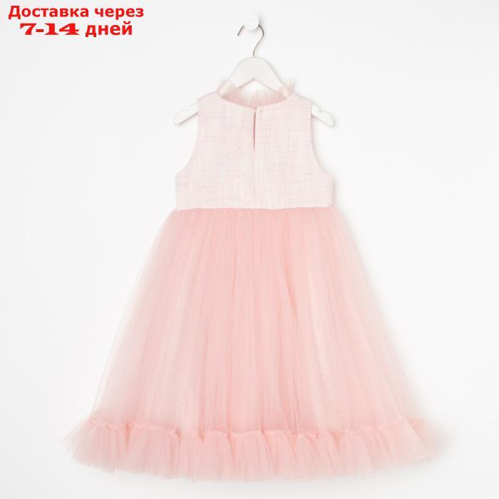 Платье нарядное детское, цвет розовый, рост 122 см - фото 9 - id-p209291283