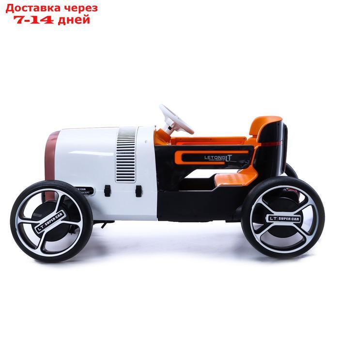 Электромобиль "Ретро", 2 мотора, цвет оранжевый - фото 3 - id-p209296550