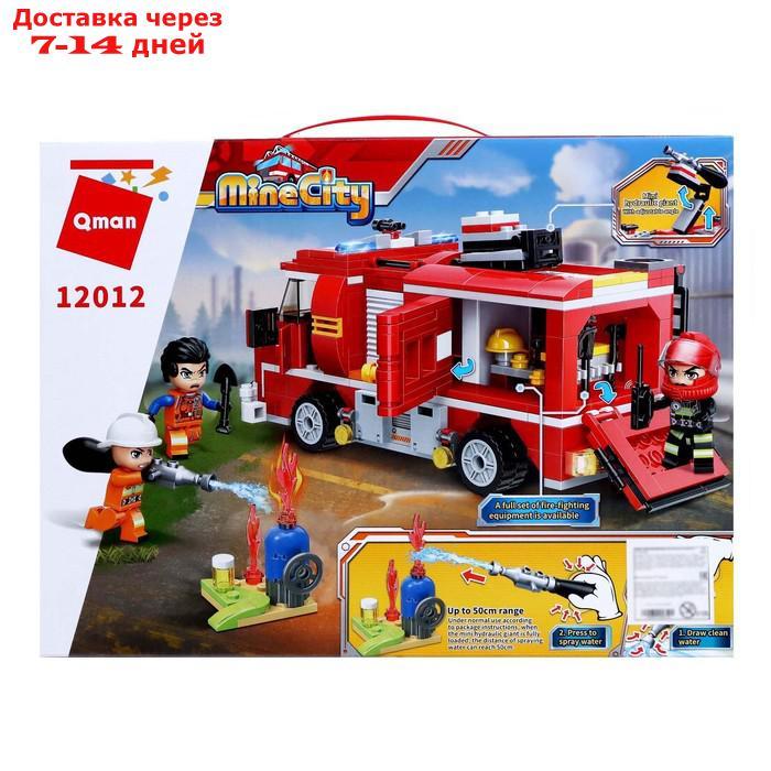 Конструктор Огнеборцы "Пожарная машина", стреляет водой, 3 минифигуры и 370 деталей - фото 2 - id-p209300543