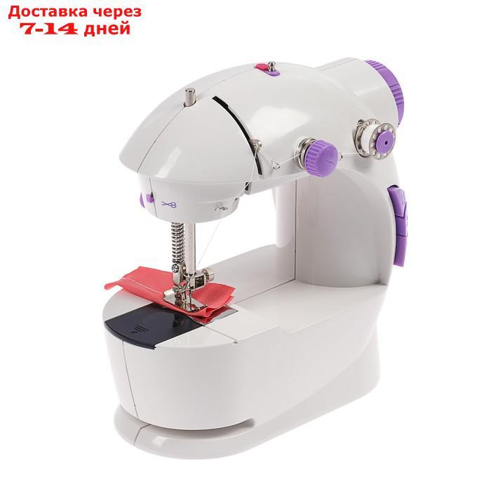Швейная машинка LuazON LSH-03, 6 Вт, полуавтомат, 2 скорости, 4xАА или 220 В, белая - фото 4 - id-p209295608
